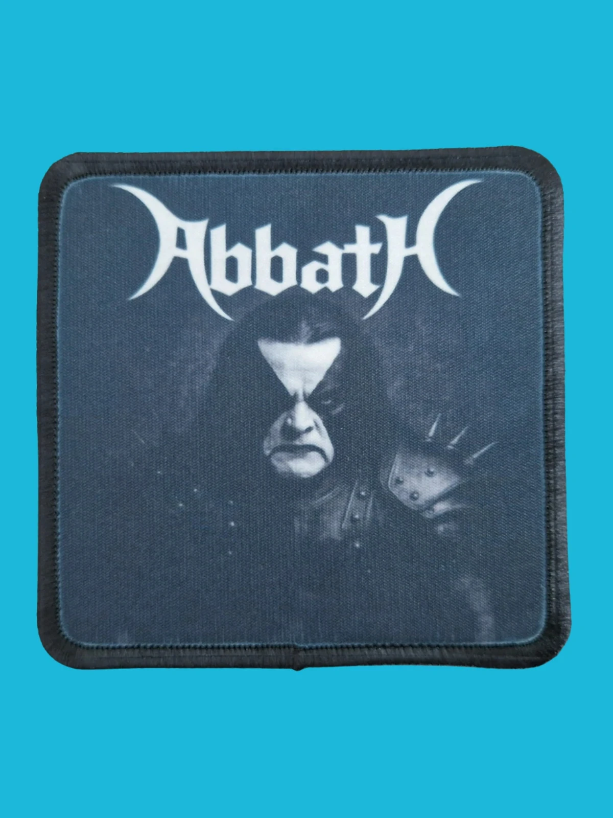 Patch Abbath - Visage Olve Eikemo - Imprimé - Carré de 7,5 x 7,5 centimètres